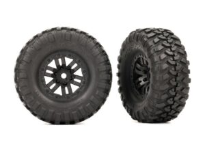 Roues noires 1.0" avec pneus Canyon Trail (x2) - TRX-4M